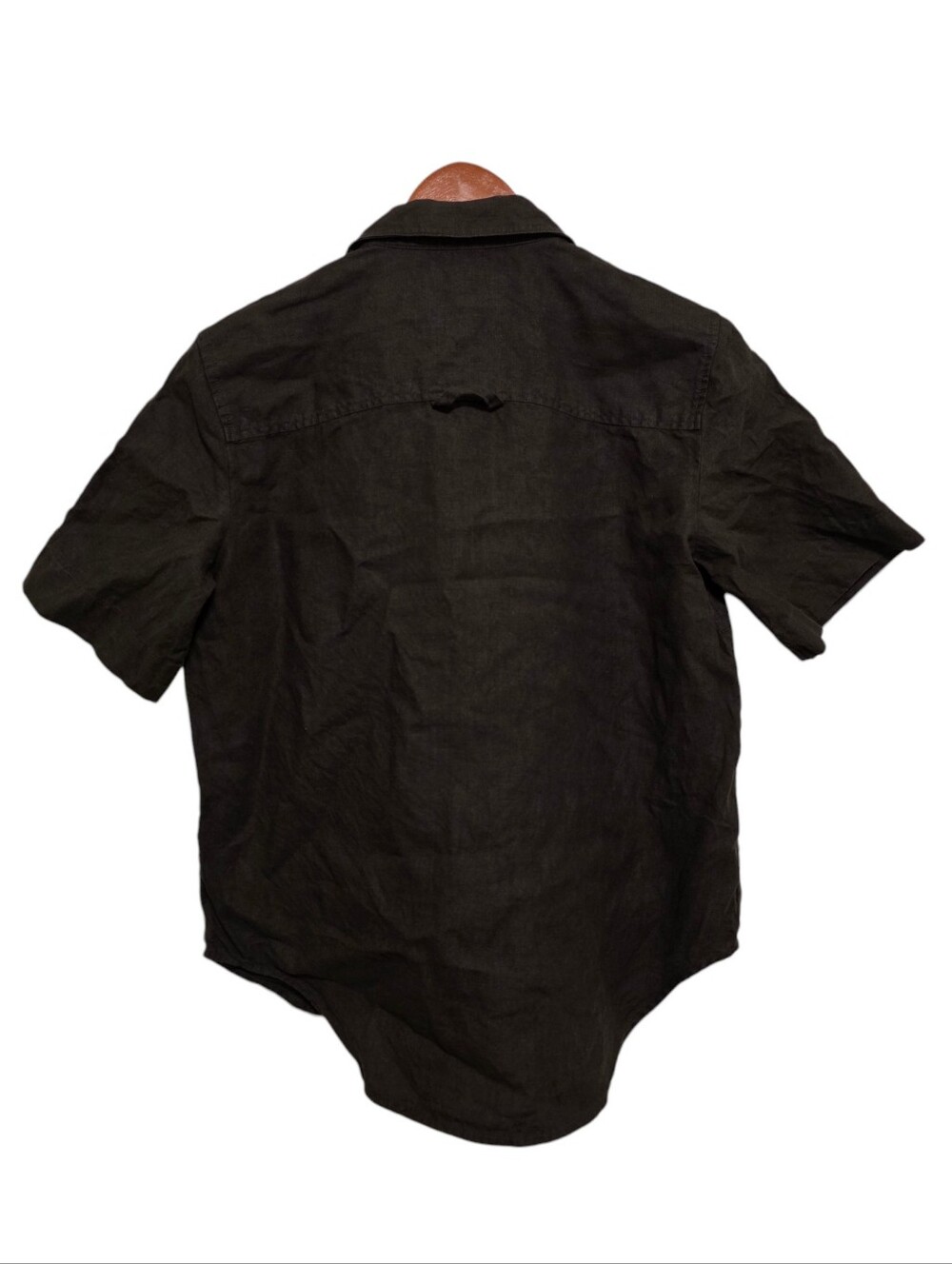Ayr The Pool Boy Linen Top In Sicilian Umber Size Small View 4